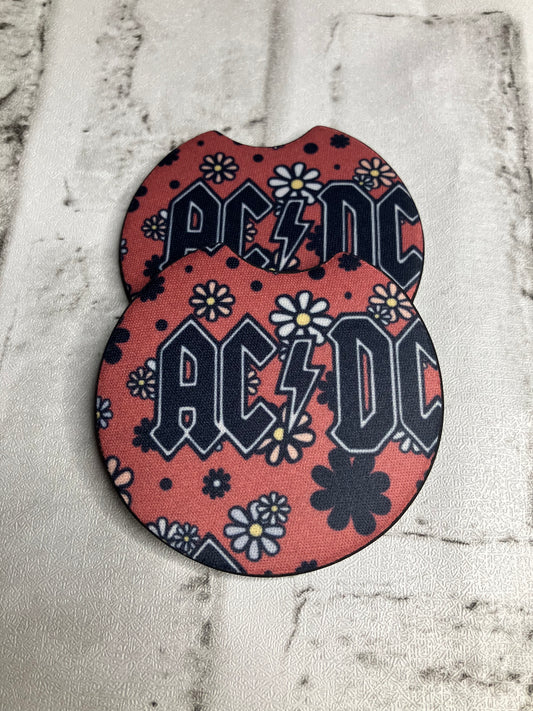 Rock floral car coasters
