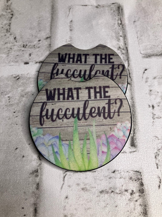 What the fucculent car coasters