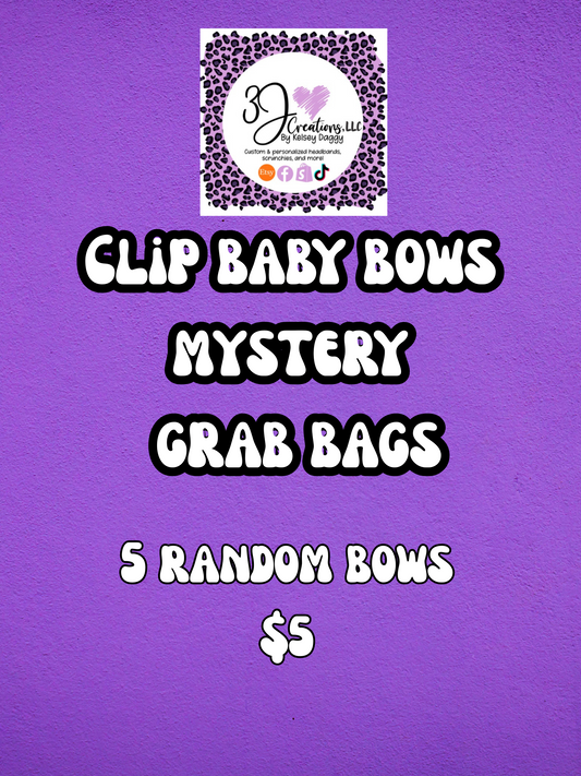 Clip bow mystery grab bags