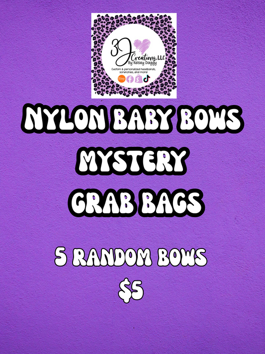 Nylon mystery grab bag bows