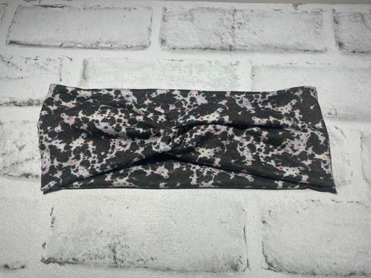Cow paint splatter adult headbands🖤