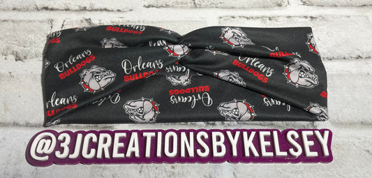 Orleans Bulldogs headbands Adult💚