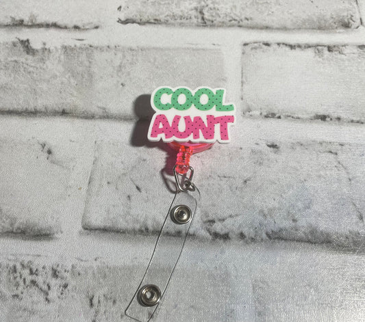 Cool aunt badge reel💚