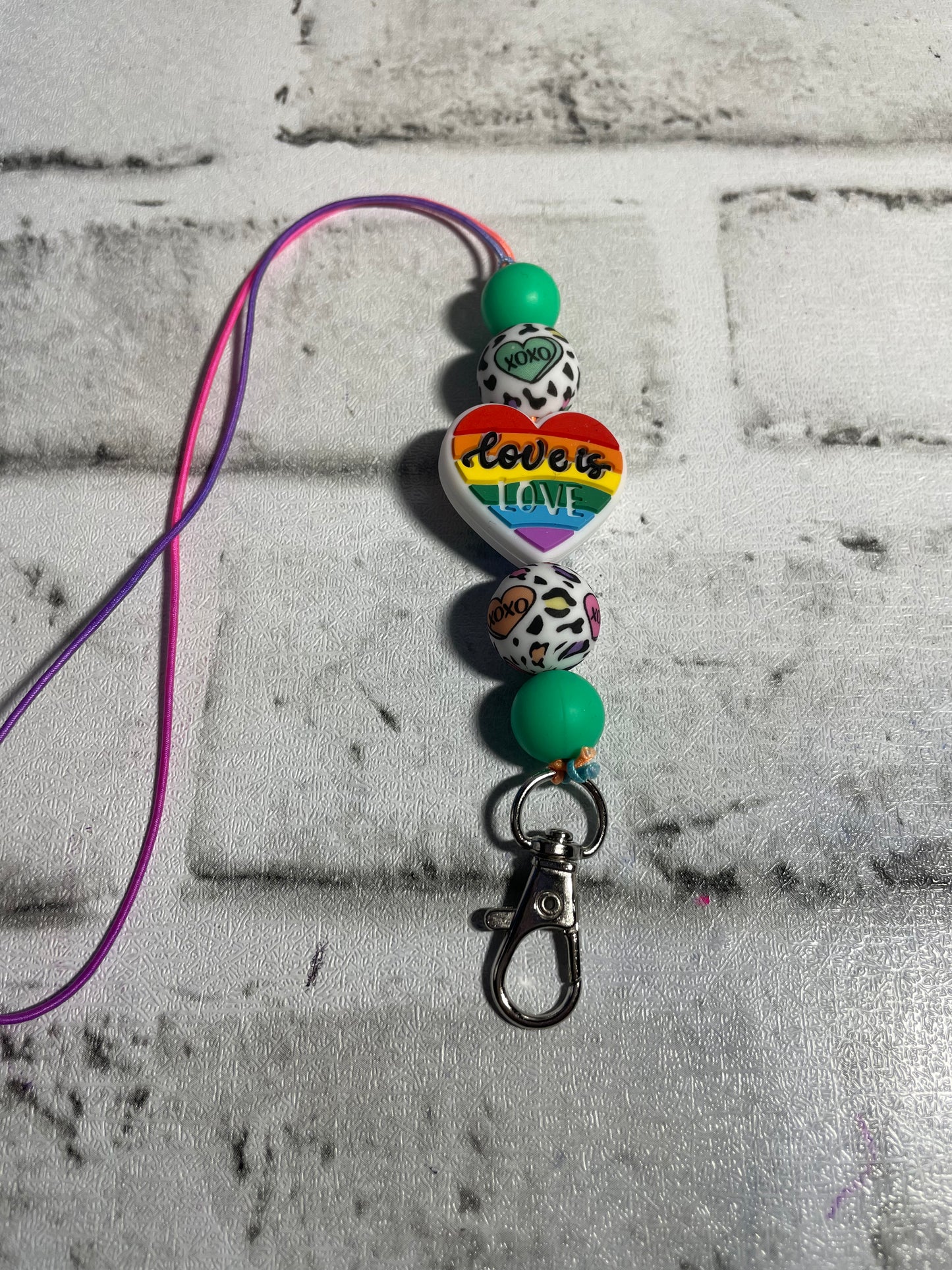 Love is love cheetah/green car freshie holder