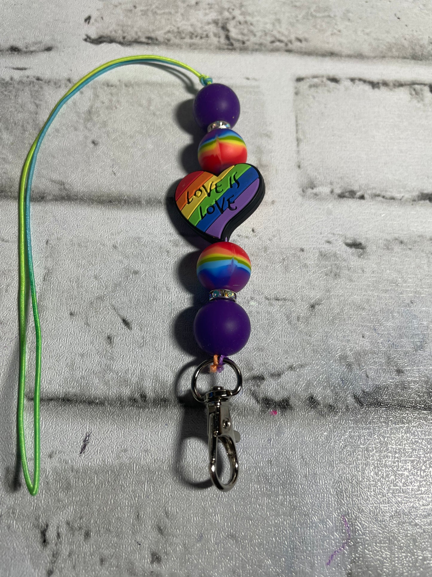 Love is love rainbow/purple car freshie holder