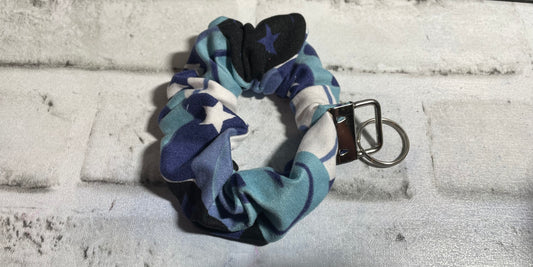 Blue smiley scrunchie keychains🧡