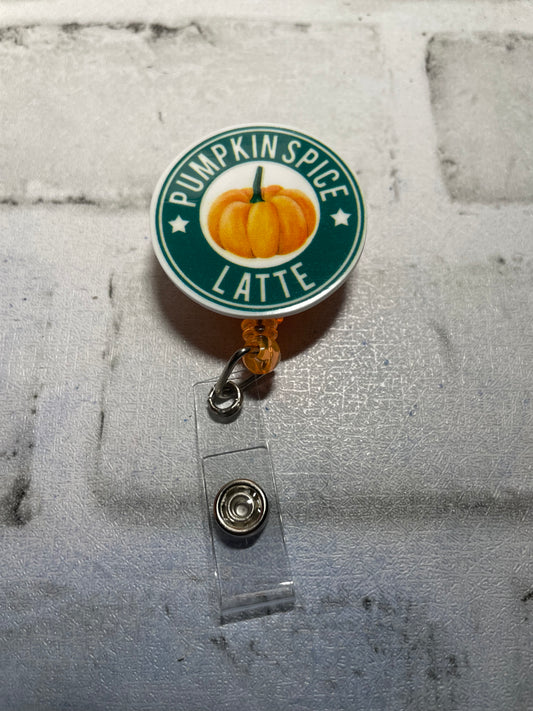 Pumpkin spice latte badge reel